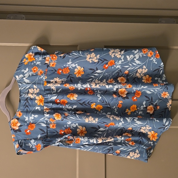 Floral Blue Blouse - Picture 3 of 5